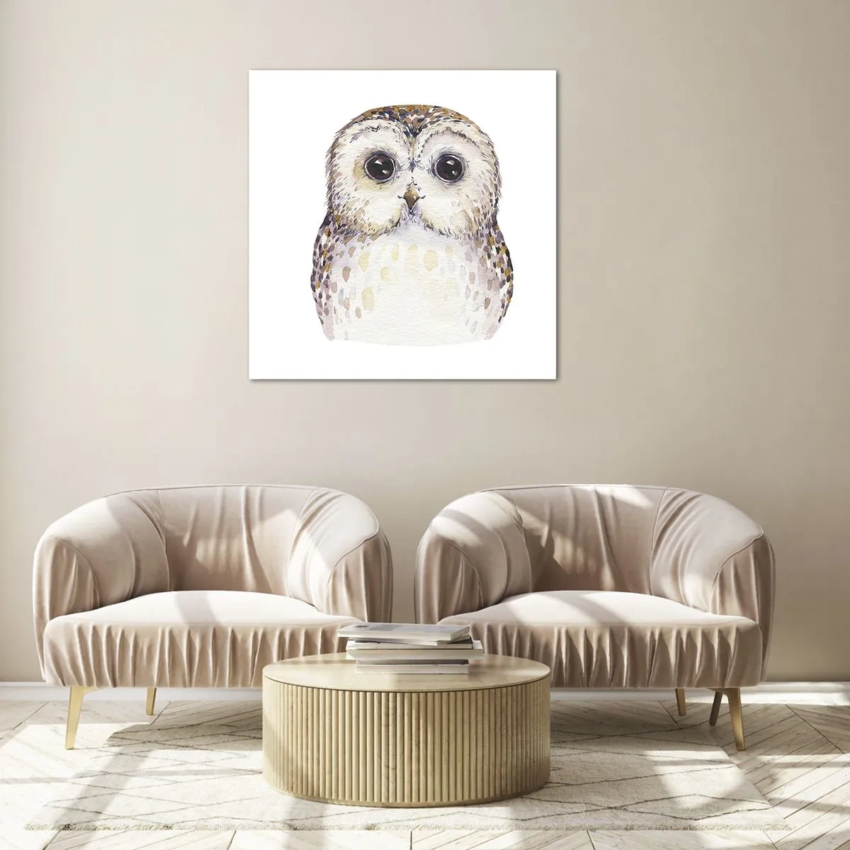 Quadro em vidro - Olhe-me nos olhos - 70x70 cm