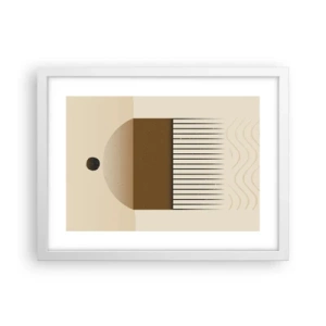 Pôster em moldura branca - Diferentes estados - 40x30 cm