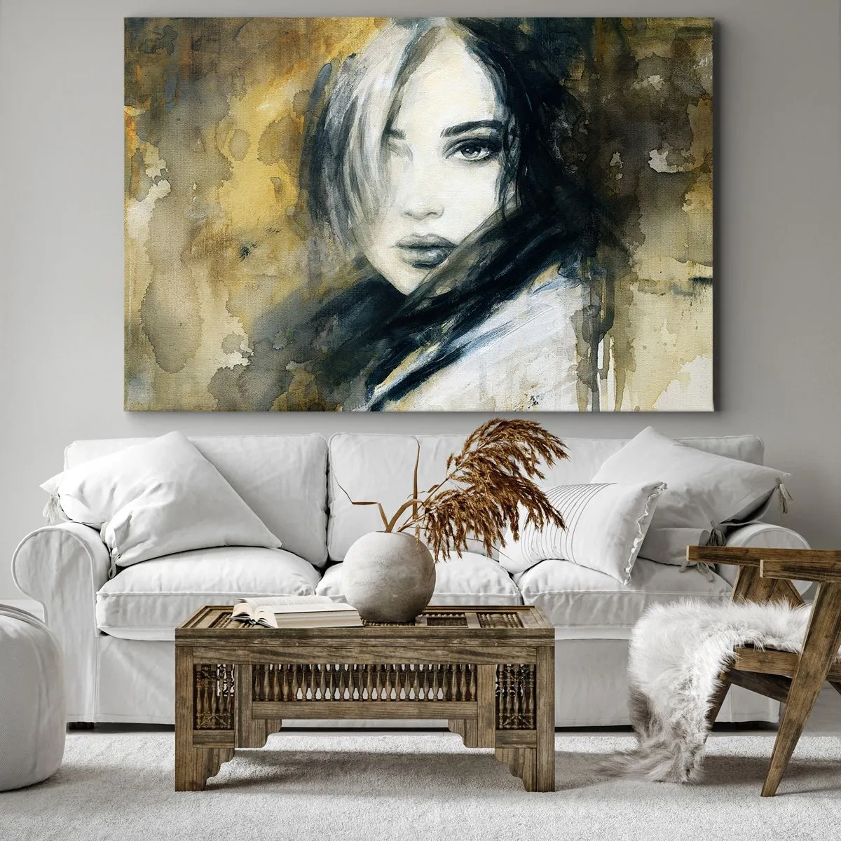 Quadro em tela - Mais inocente ou sensual? - 100x70 cm
