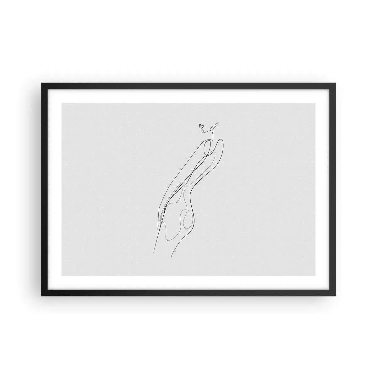 Pôster com moldura preta - Apenas uma promessa - 70x50 cm