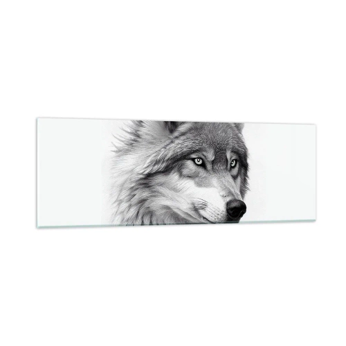 Quadro em vidro - Alfa – sem dúvida - 90x30 cm