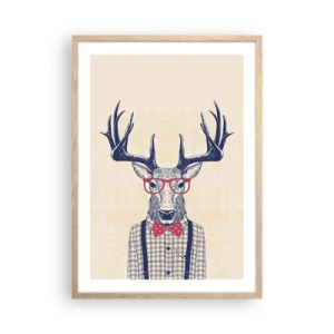 Pôster com moldura de carvalho claro - Extravagância engraçada - 50x70 cm