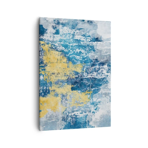 Quadro em tela - Abstração cheia de clima - 50x70 cm