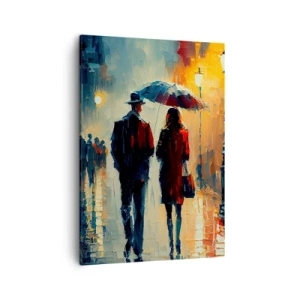 Quadro em tela - História de amor urbano - 50x70 cm