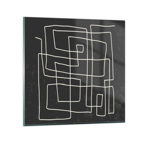 Quadro em vidro - Não é tão simples - 70x70 cm