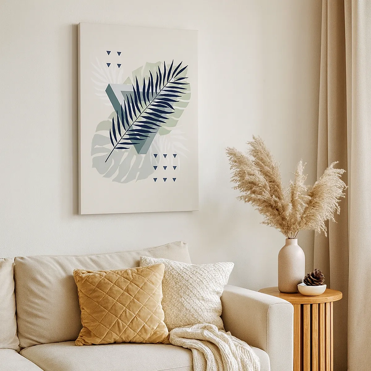 Quadro em tela - Natureza e geometria – duas ordens? - 50x70 cm