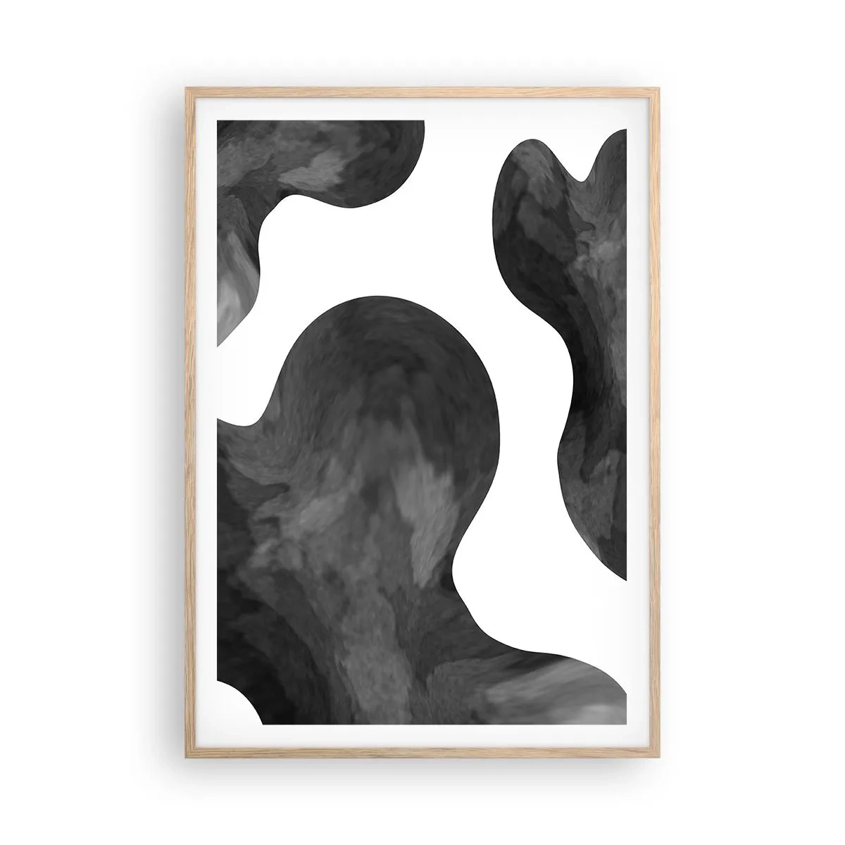 Pôster com moldura de carvalho claro - Via Láctea - 70x100 cm