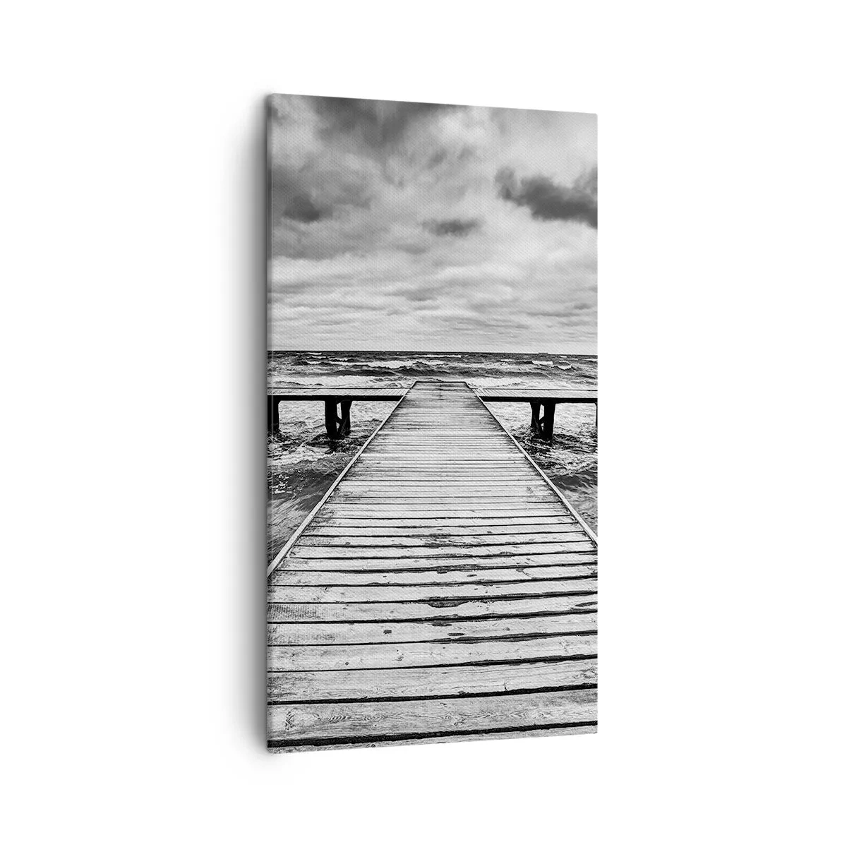 Quadro em tela - Estou à espera do vento, que vai dispersar... - 45x80 cm