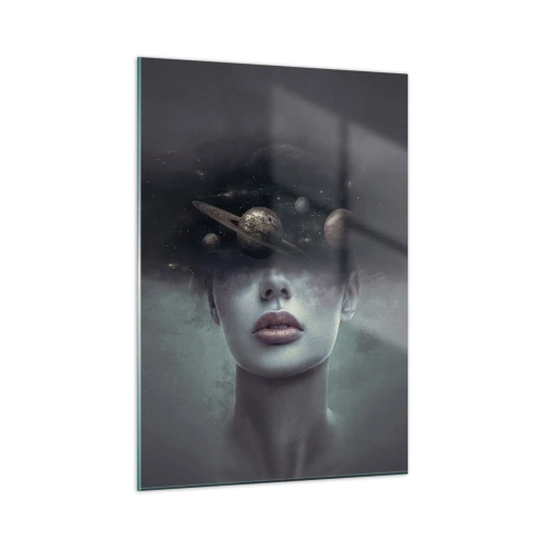 Quadro em vidro - E os planetas estão a enlouquecer... - 50x70 cm