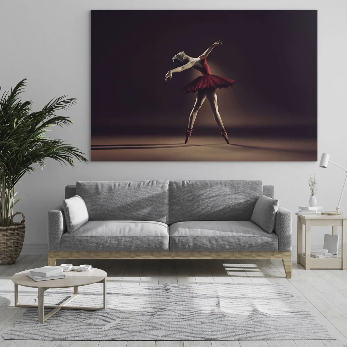 Quadro em vidro - Prima ballerina - 120x80 cm