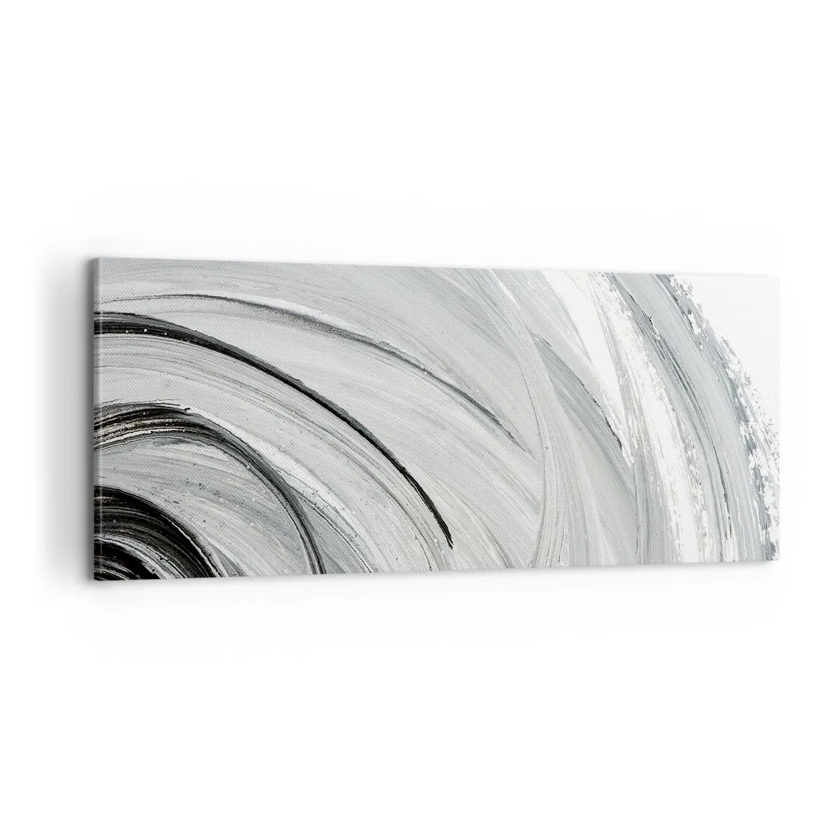 Quadro em tela - Composição orbital - 100x40 cm