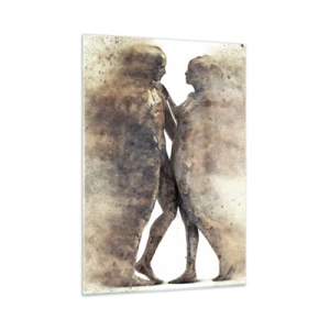 Quadro em vidro - Do pó vieram para amar - 50x70 cm