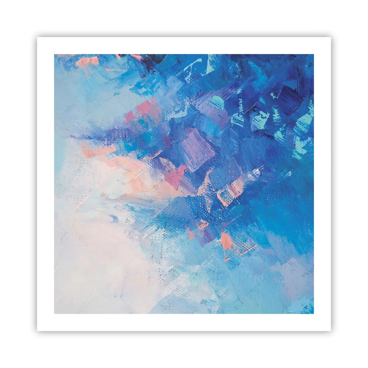 Pôster - Abstração de inverno - 60x60 cm