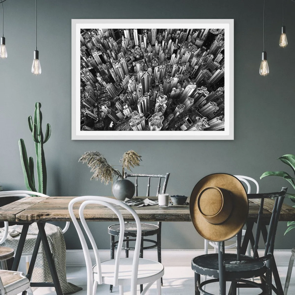 Pôster em moldura branca - Ainda mais alto e mais alto - 100x70 cm