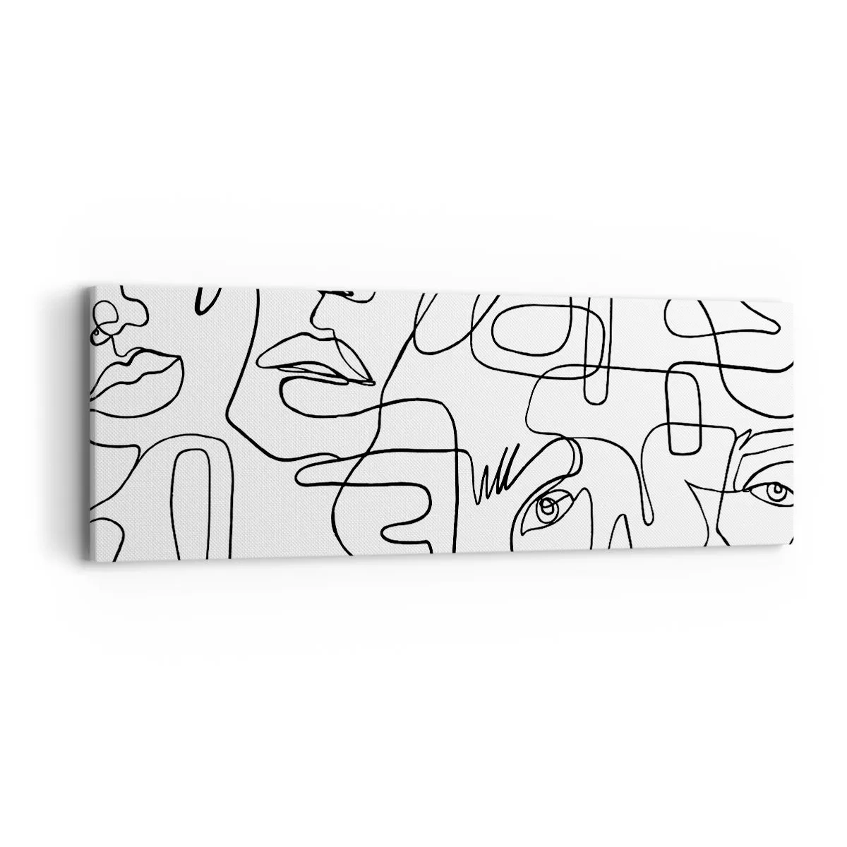 Quadro em tela - Em emoções emaranhadas - 90x30 cm