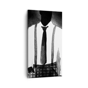 Quadro em tela - Num clima noir - 45x80 cm