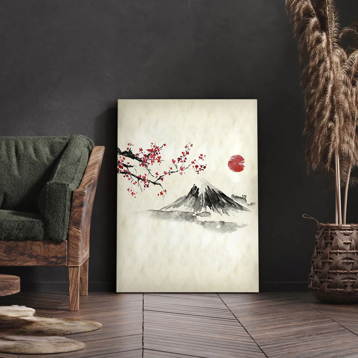 Quadro em tela - Ame o Japão - 55x100 cm