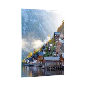 Quadro em vidro - Atmosfera alpina - 50x70 cm