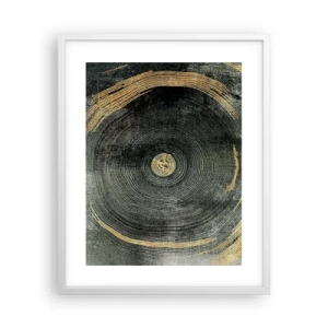 Pôster em moldura branca - Mudança e persistência - 40x50 cm