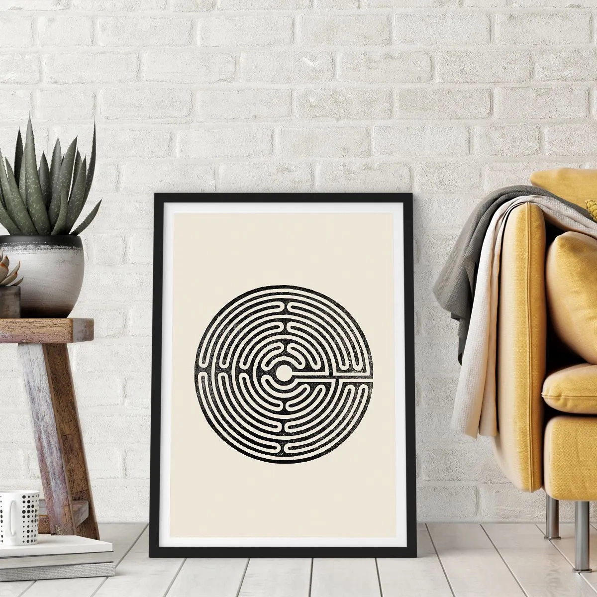 Pôster com moldura preta - Ordem misteriosa - 70x100 cm