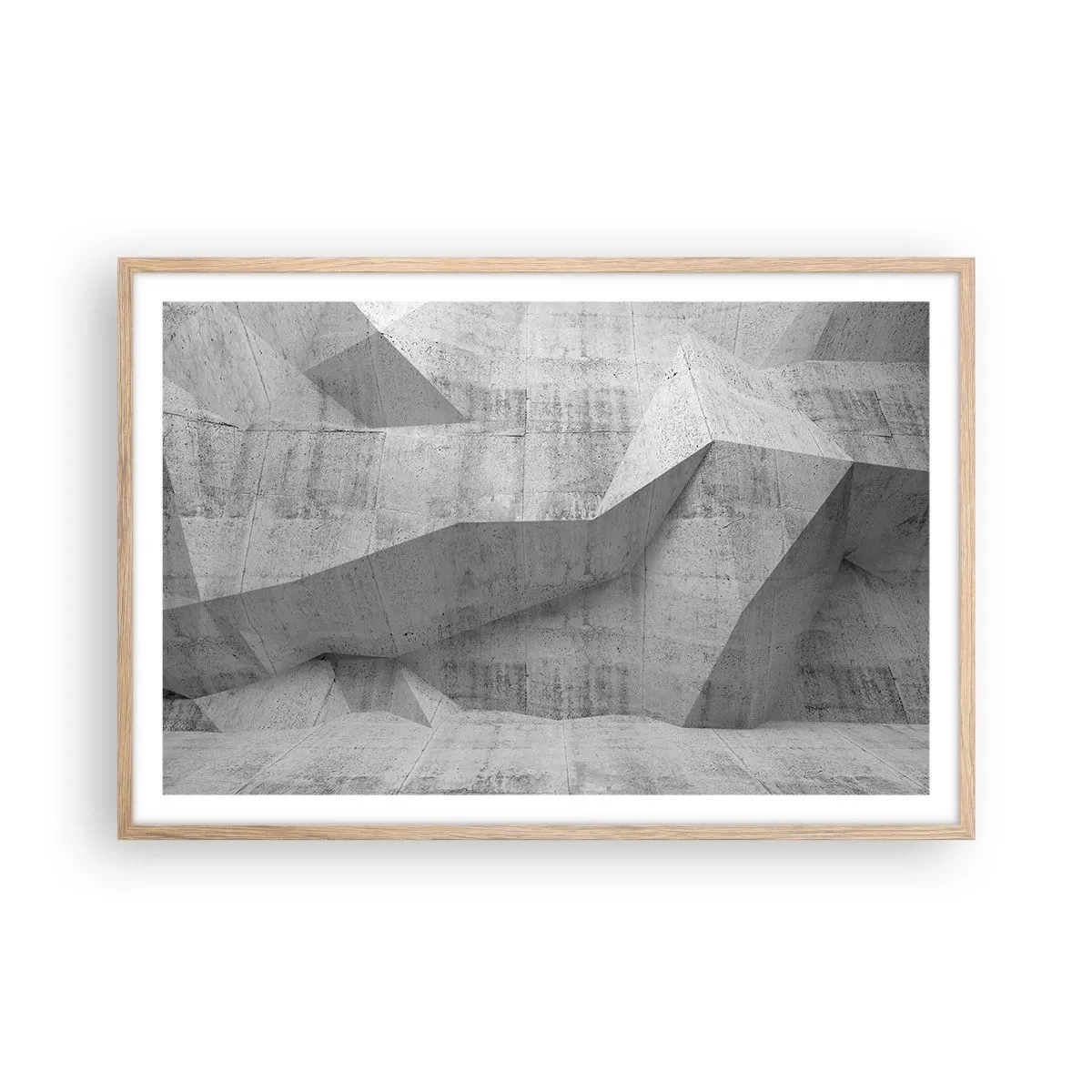 Pôster com moldura de carvalho claro - Um verdadeiro desafio - 91x61 cm