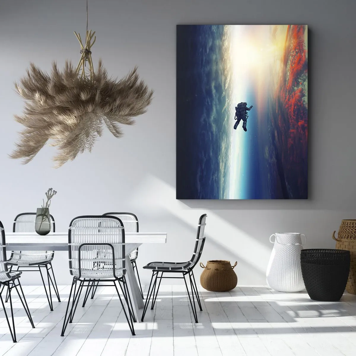 Quadro em tela - Enfrentando o universo - 50x70 cm