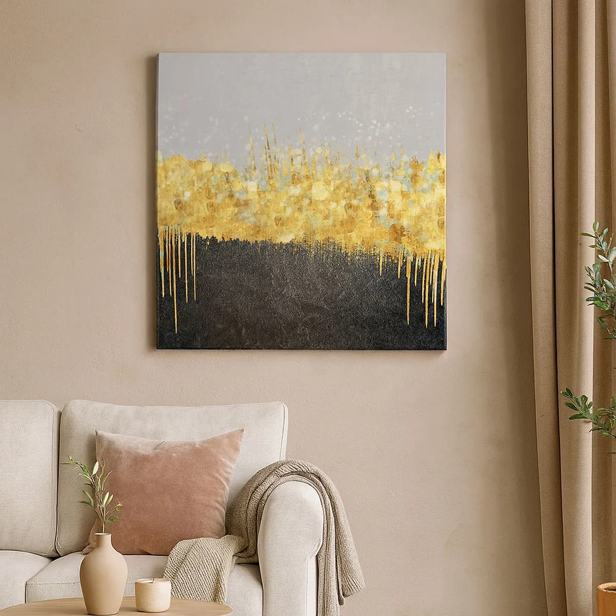 Quadro em tela - Para dentro e para cima - 30x30 cm