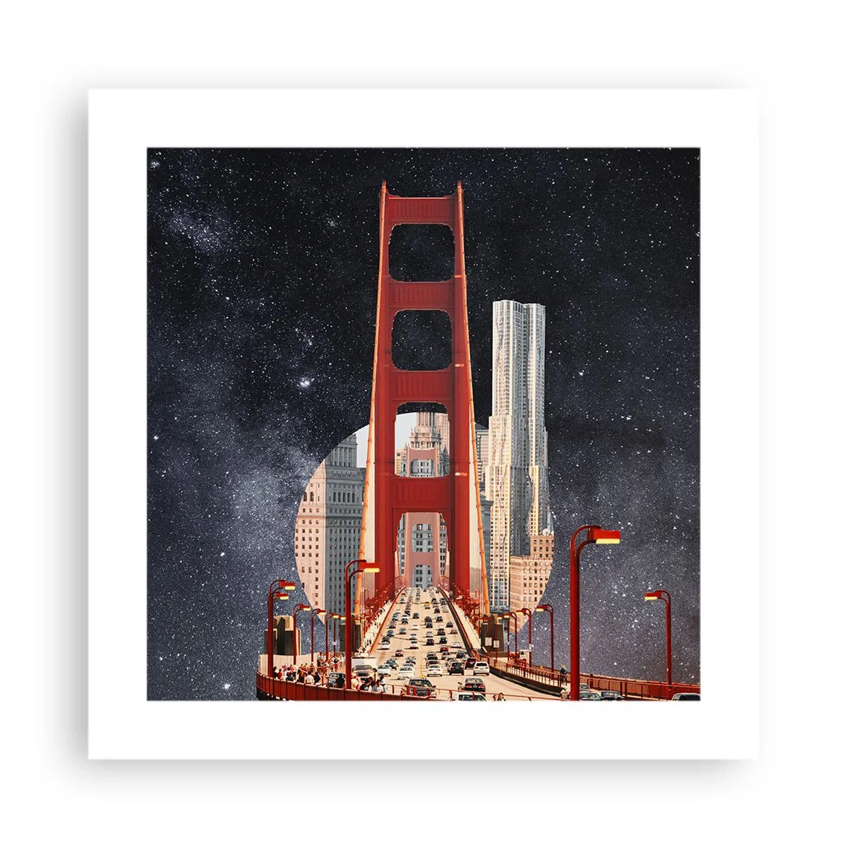 Pôster - Sempre no centro - 40x40 cm