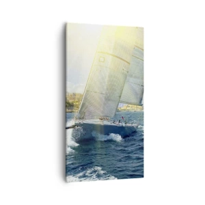 Quadro em tela - É hora de deixar a cidade - 55x100 cm