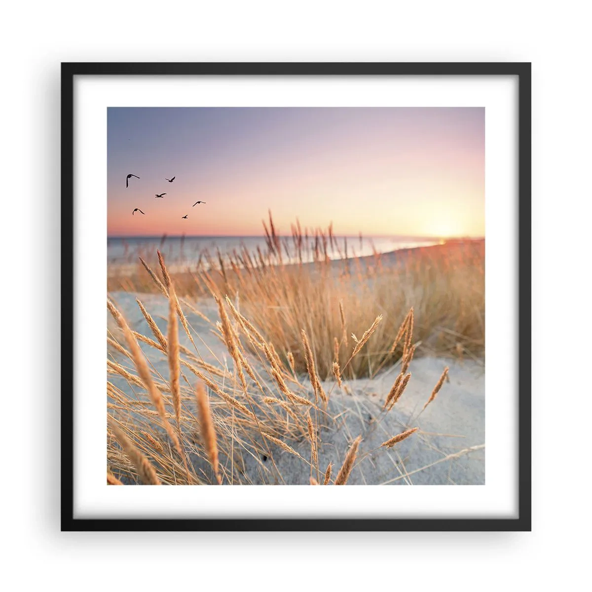 Pôster com moldura preta - Uma canção de embalar do Báltico - 50x50 cm