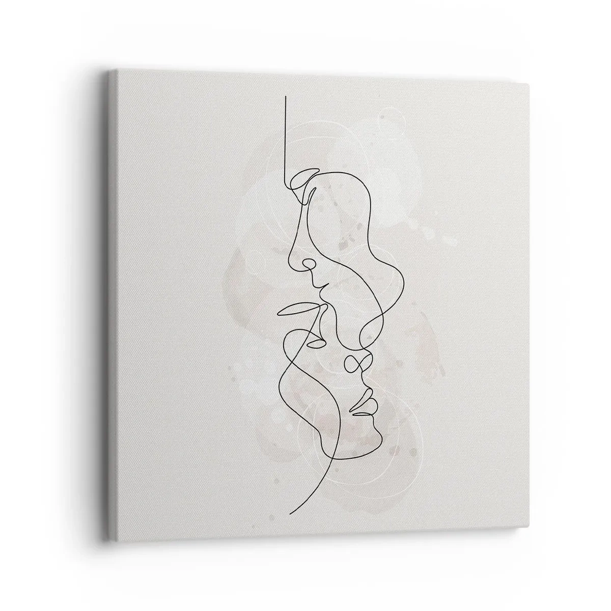 Quadro em tela - Emaranhados num abraço - 30x30 cm