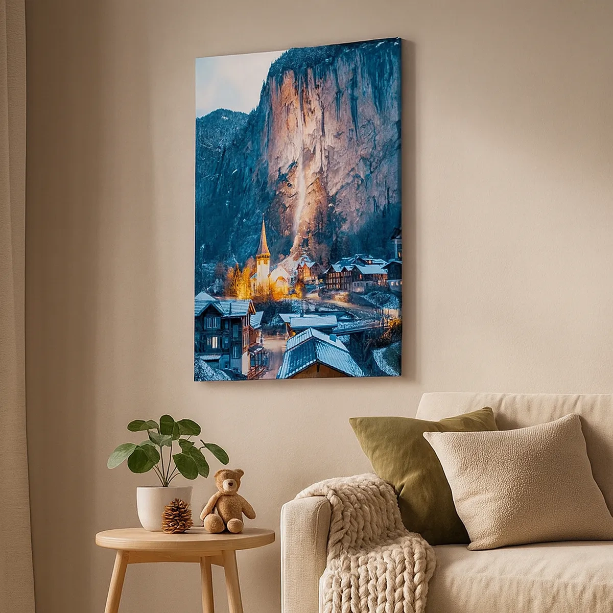 Quadro em tela - O espírito luminoso do inverno - 50x70 cm