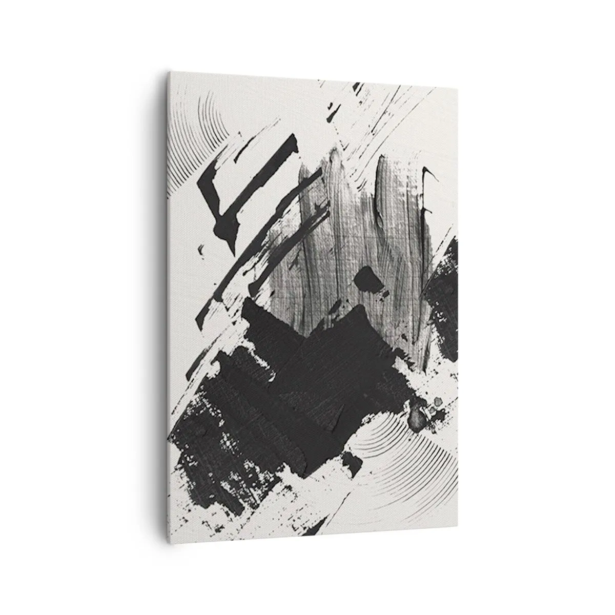 Quadro em tela - Abstração – expressão do preto - 70x100 cm
