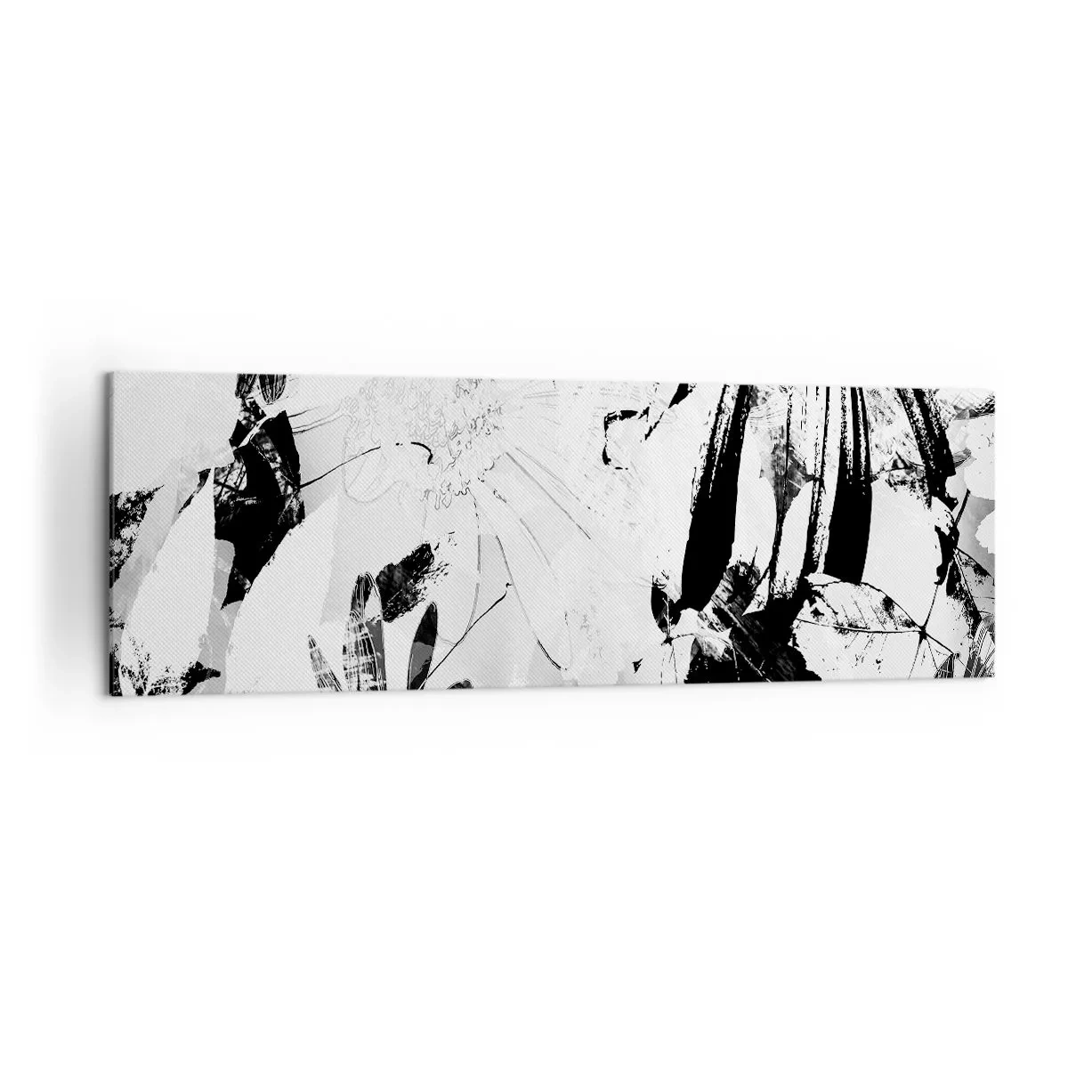 Quadro em tela - Outono a preto e branco - 160x50 cm