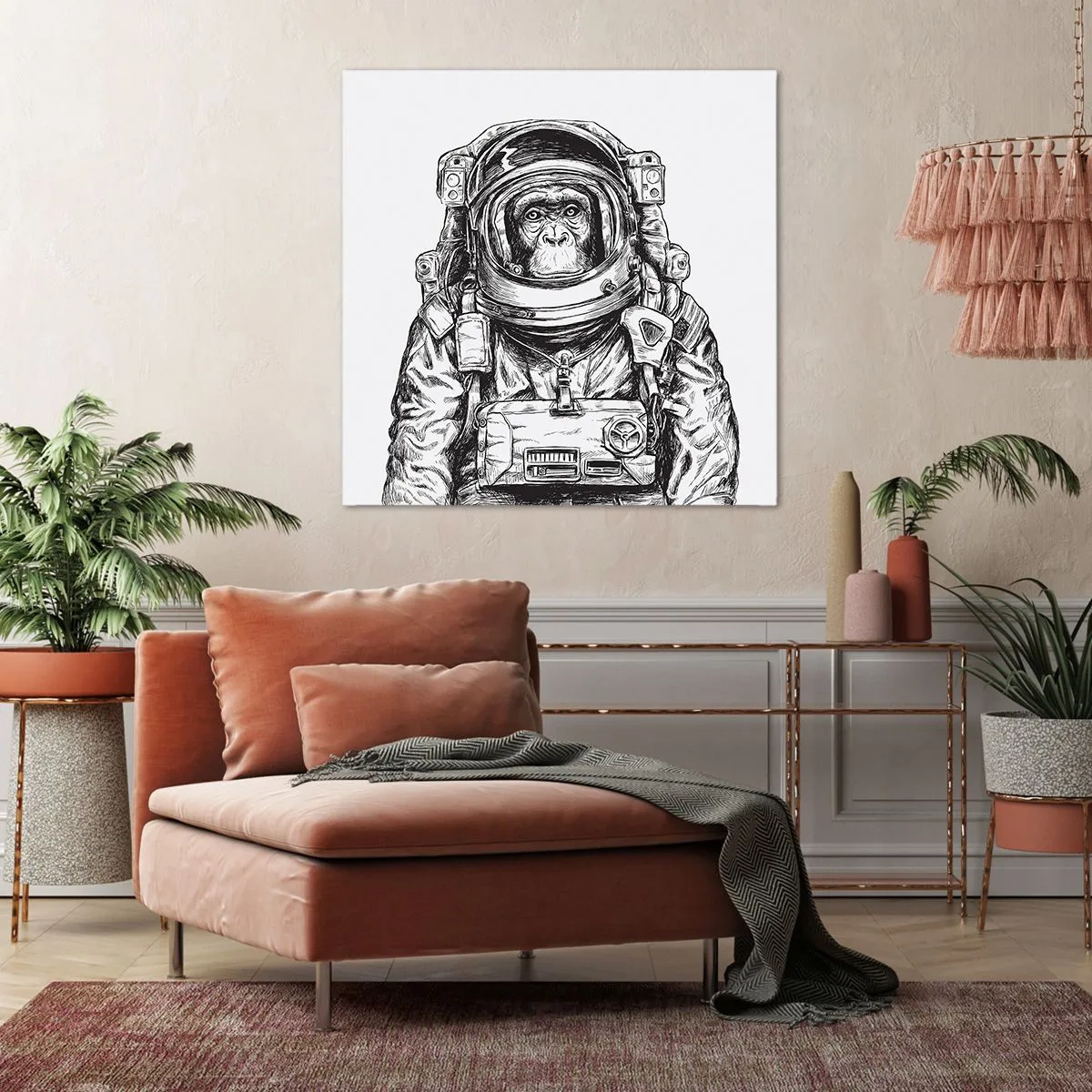 Quadro em tela - Evolução alternativa - 40x40 cm