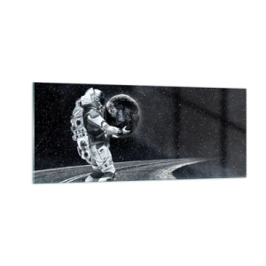Quadro em vidro - Na Via Láctea - 100x40 cm