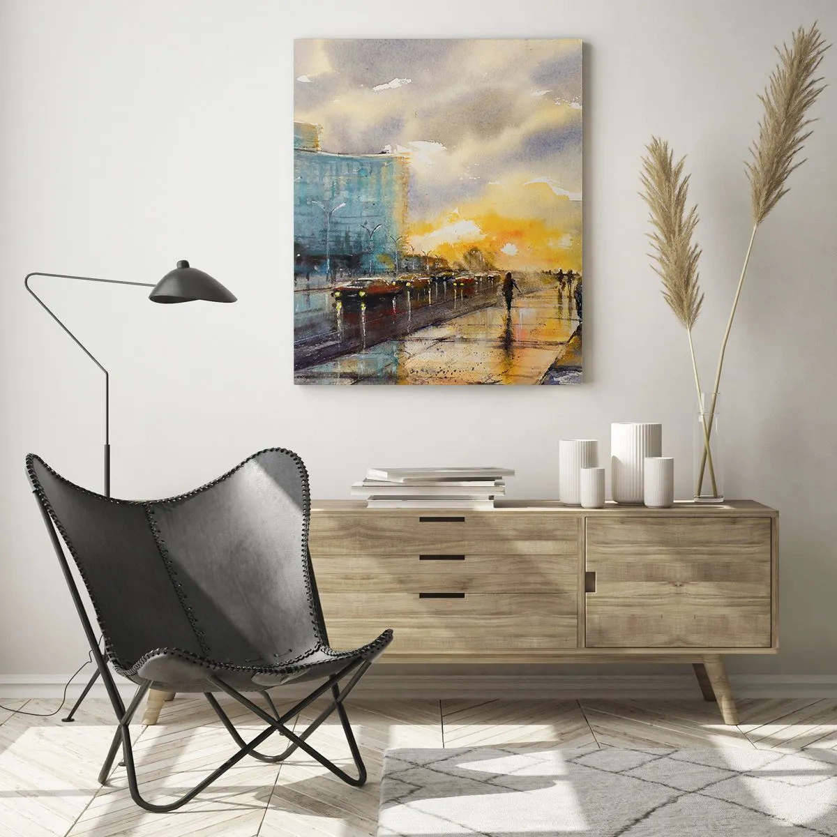 Quadro em vidro - A vida na costa - 50x70 cm