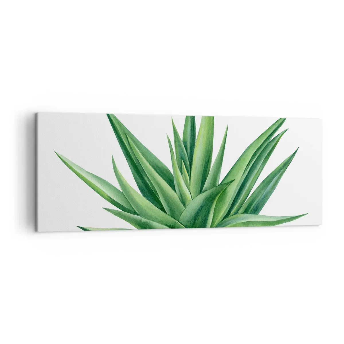 Quadro em tela - Verde – força – vida - 140x50 cm