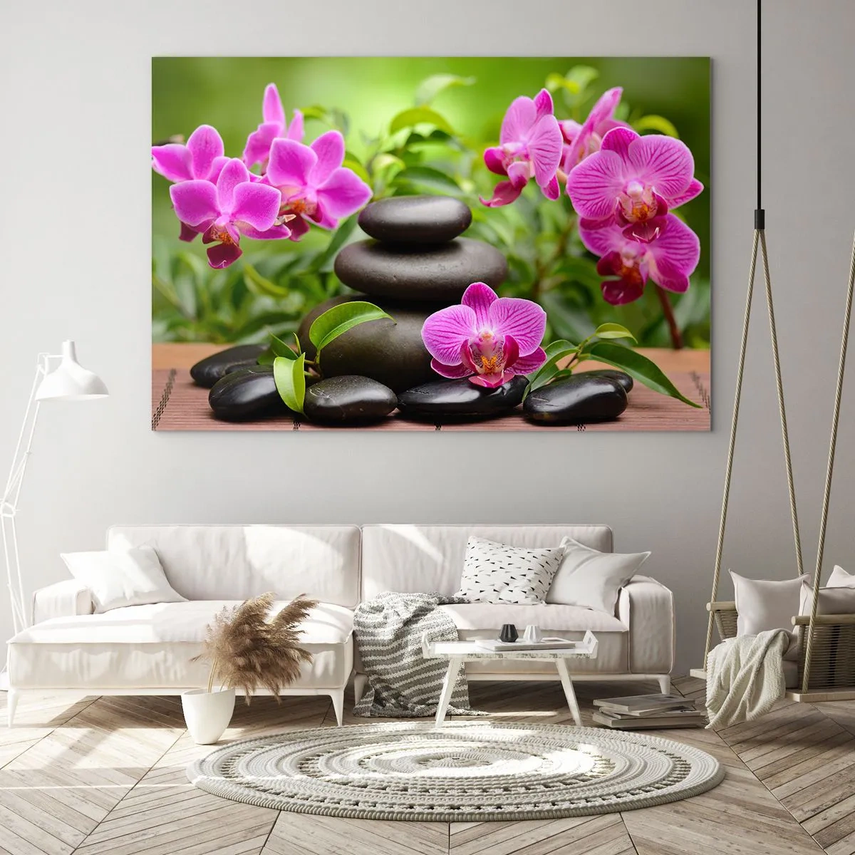 Quadro em vidro - Pirâmide da paz - 100x70 cm