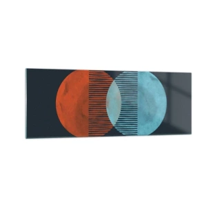 Quadro em vidro - Fantasia astronómica - 140x50 cm