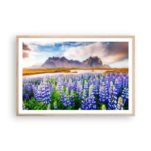 Pôster com moldura de carvalho claro - Força e severidade ao lado da suavidade - 91x61 cm