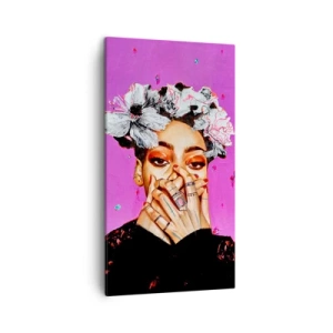 Quadro em tela - Um pouco louco - 45x80 cm