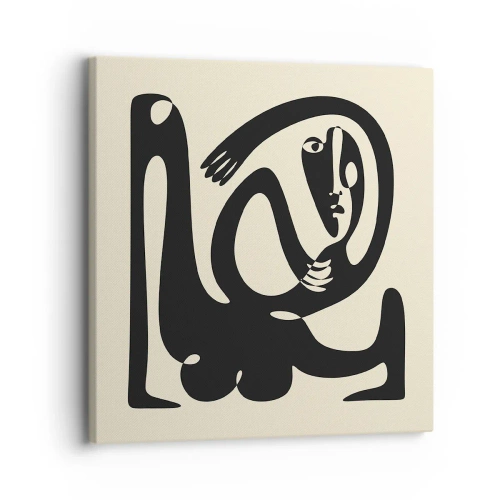 Quadro em tela - Quase Picasso - 30x30 cm