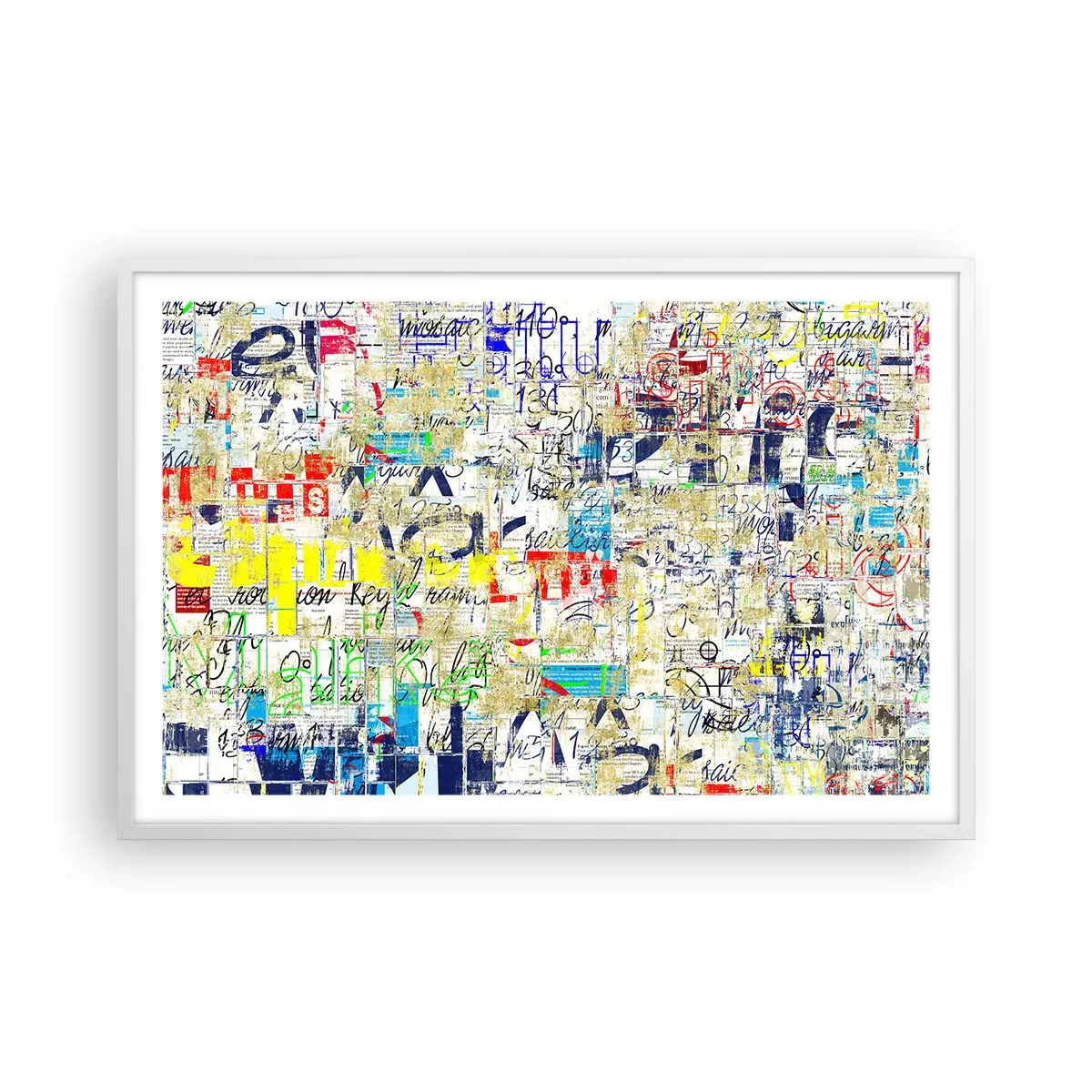 Pôster em moldura branca - Simplesmente agradável aos olhos - 91x61 cm