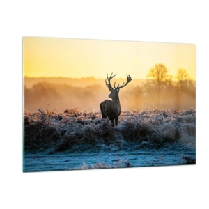 Quadro em vidro - Coroado em sua terra - 120x80 cm