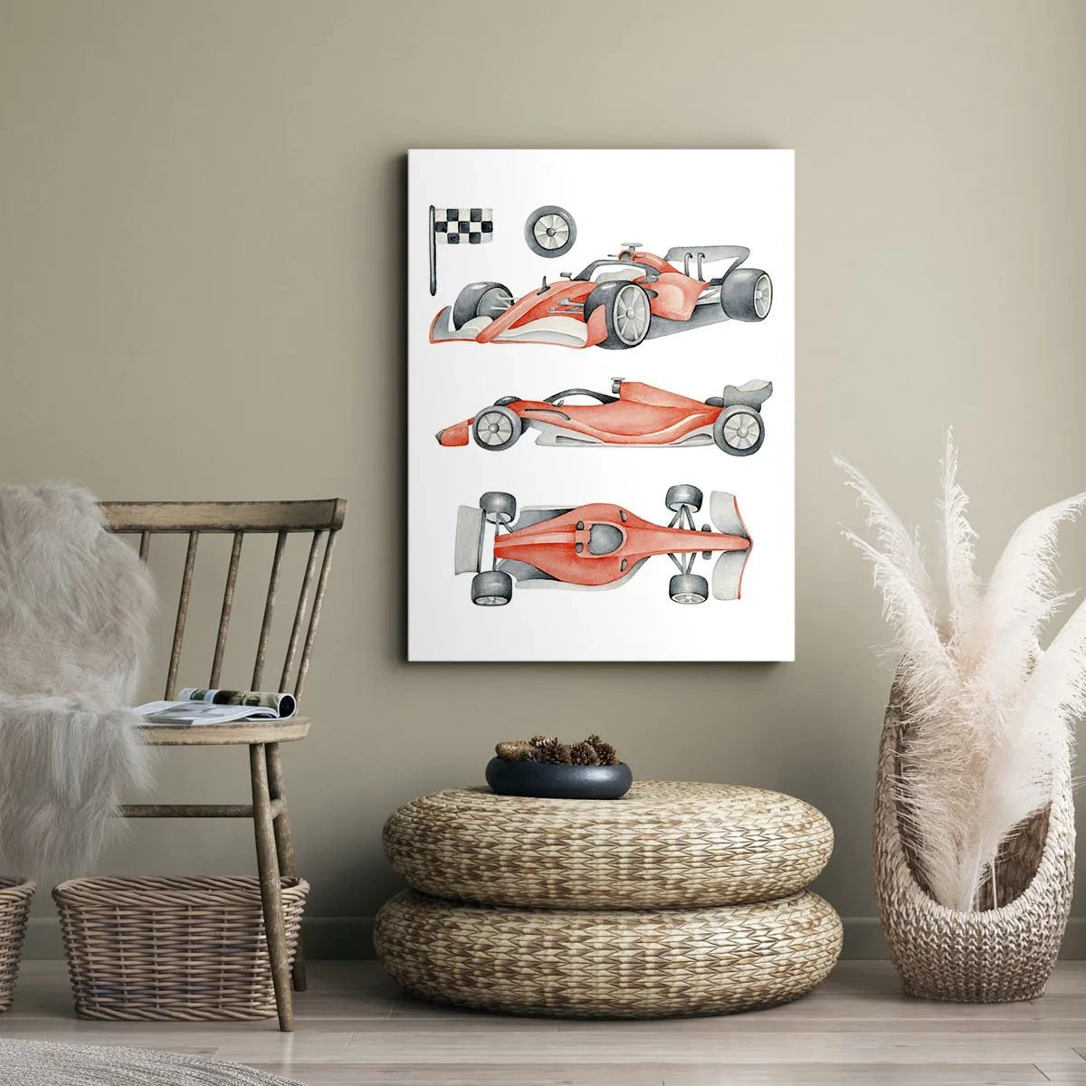 Quadro em tela - Persiga seu sonho - 65x120 cm