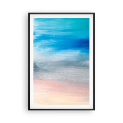 Pôster com moldura preta - Elementos: ar - 61x91 cm