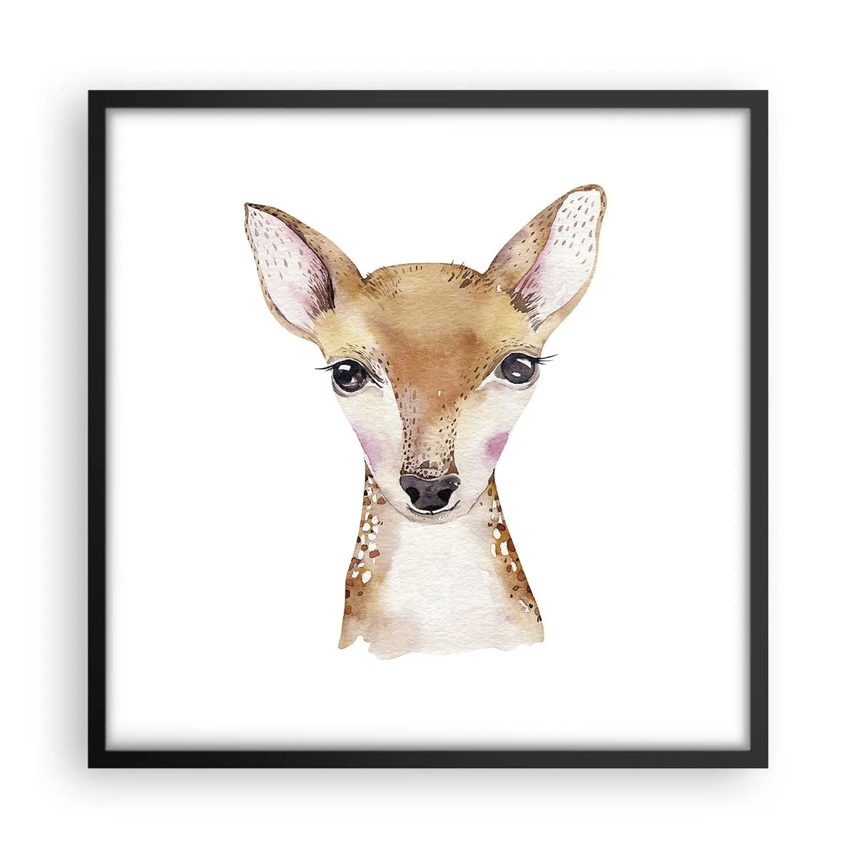 Pôster com moldura preta - A Natureza da Inocência - 50x50 cm