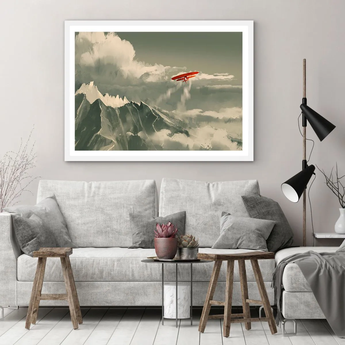 Pôster em moldura branca - O pioneiro destemido - 91x61 cm