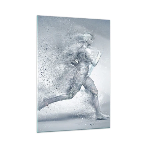 Quadro em vidro - Energia limpa como um cristal - 50x70 cm